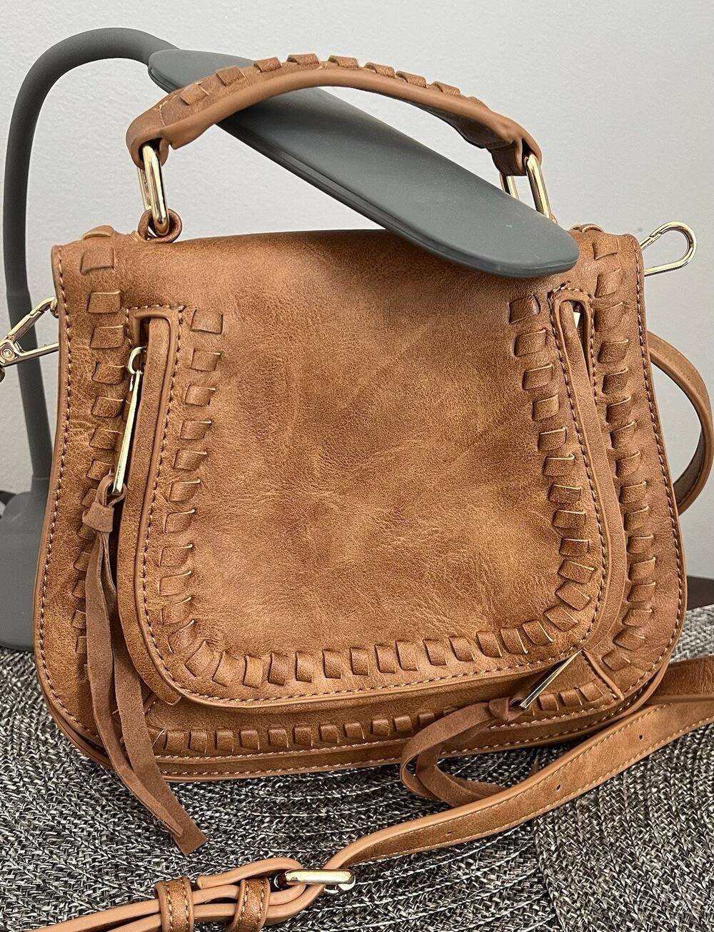 Urban Expressions Toast Tan Western Crossbody Purse